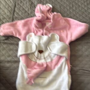 Avon Pink and White Bear Bodysuit